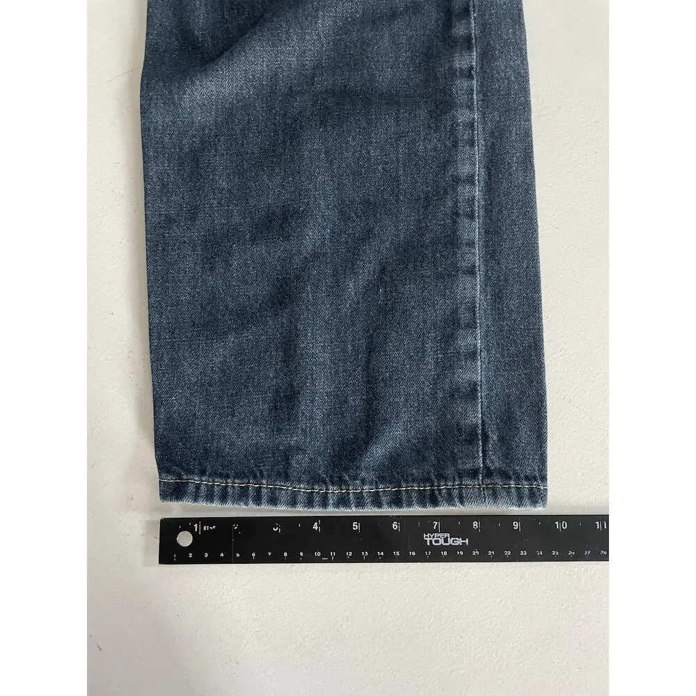 Levi's Men’s Denim Blue Jeans 44 x 30 Dark Wash Relaxed Fit Straight Preppy